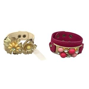 NEW YORK & COMPANY SET OF TWO BRACELETS – SNAP CUFFS